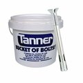 Tanner 1/4in x 3in Sleeve Expansion Anchors, Combo Flat Head, Carbon Steel Zinc Plated TB-554